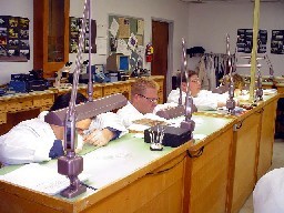 Chris Oehlerich, Dan Hanke, Mark Crake, Noel Eaton ~ 1st Semester Hairspring work